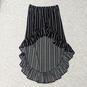 Express Womens Sz M Hi-Low Pinstripe Skirt
